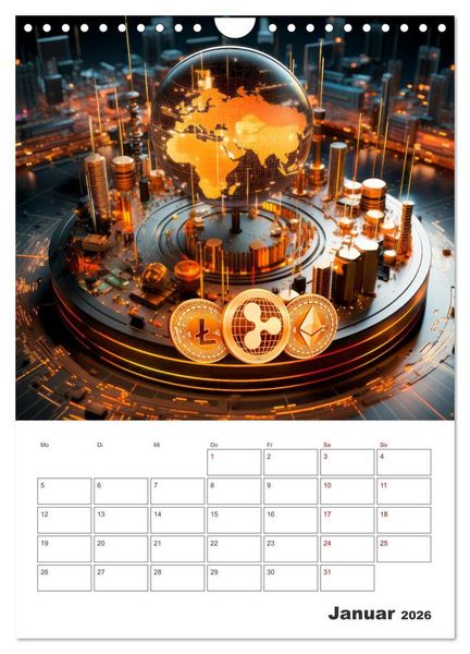 Produktbild: KRYPTO Cooler Terminplaner (Wandkalender 2026 DIN A4 hoch), CALVENDO Monatskalender