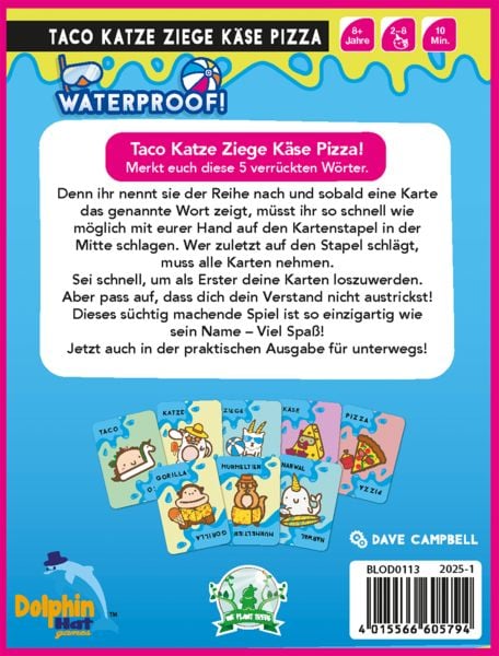 Produktbild: Taco Katze Ziege Käse Pizza Waterproof