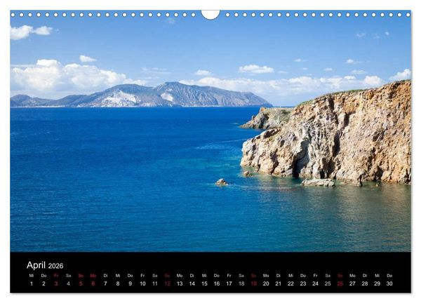 Produktbild: Liparische Inseln (Wandkalender 2026 DIN A3 quer), CALVENDO Monatskalender