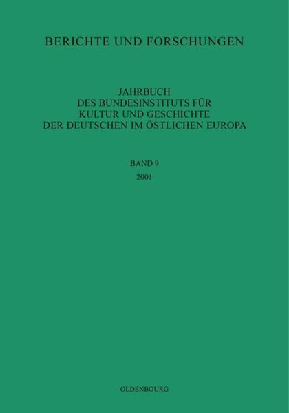 Produktbild: Jahrbuch des Bundesinstituts f&uuml;r Kultur und Geschichte der Deutschen im &ouml;stlichen Europa / 2001