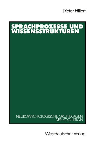 Produktbild: Sprachprozesse und Wissensstrukturen