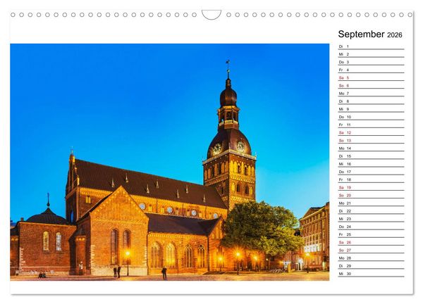 Produktbild: Ein Wochenende in Riga (Wandkalender 2026 DIN A3 quer), CALVENDO Monatskalender