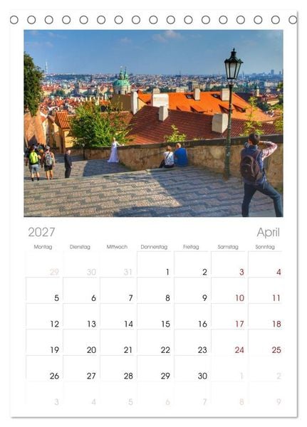 Produktbild: Tischplaner 2027 - Prag. Du bist so sch&ouml;n (A5 Tischkalender zum Aufstellen) CALVENDO
