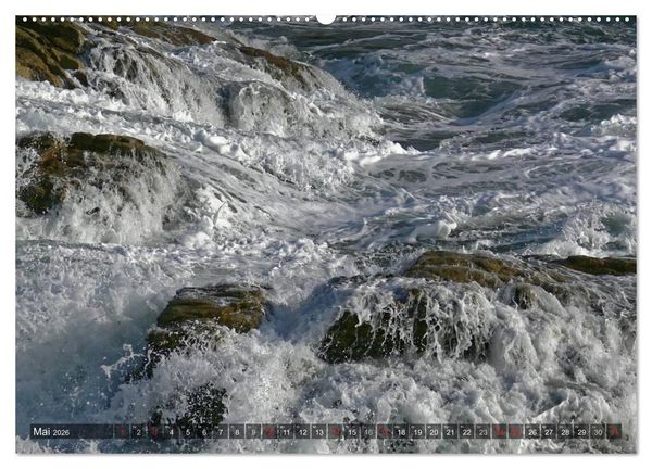 Produktbild: Fels in der Brandung (hochwertiger Premium Wandkalender 2026 DIN A2 quer), Kunstdruck in Hochglanz