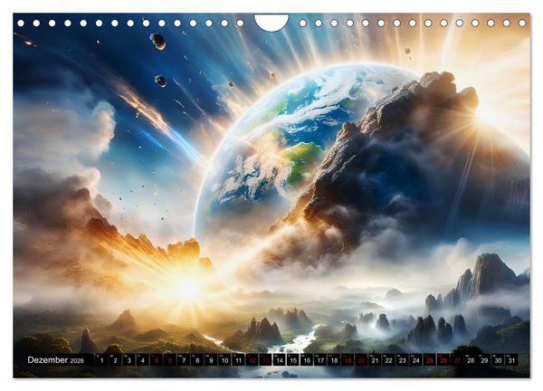 Produktbild: Erde - Blauer &Uuml;berlebensk&uuml;nstler (Wandkalender 2026 DIN A4 quer), CALVENDO Monatskalender