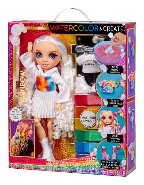 Produktbild: Rainbow High WaterColor & Create NEW Theme Dolls- purple eyes