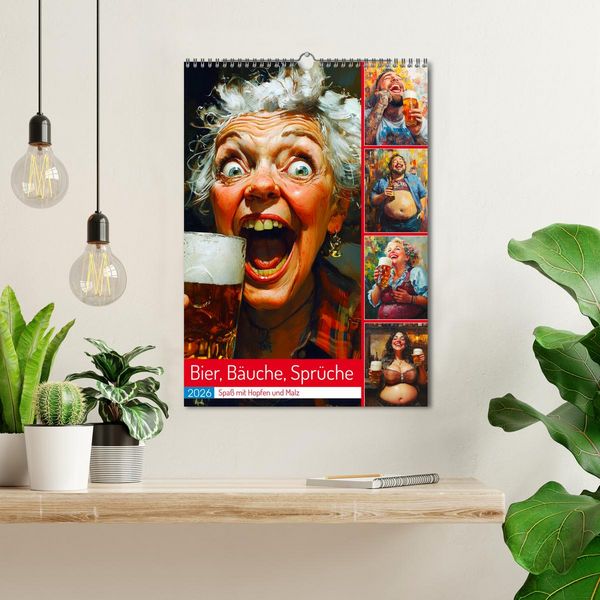 Produktbild: Bier, B&auml;uche, Spr&uuml;che. Spa&szlig; mit Hopfen und Malz (Wandkalender 2026 DIN A3 hoch), CALVENDO Monatskalender
