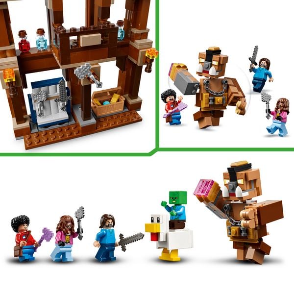 Produktbild: LEGO Minecraft 21272 Waldanwesen mit Boxring, Gamer Geschenk, Spielzeug