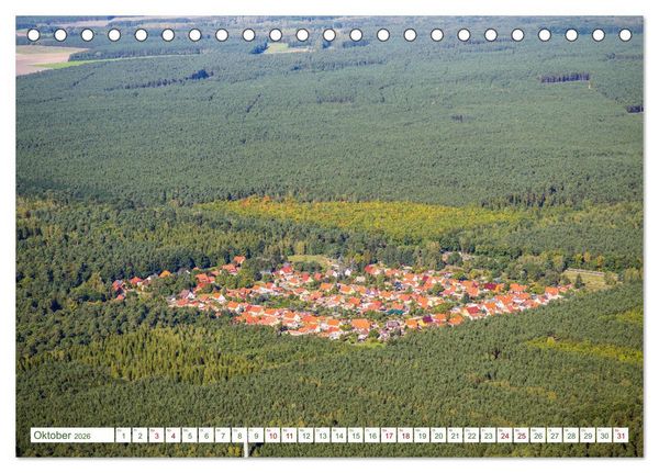 Produktbild: Der Fl&auml;ming aus der Vogelperspektive (Tischkalender 2026 DIN A5 quer), CALVENDO Monatskalender