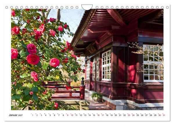 Produktbild: Japanische G&auml;rten in Deutschland (Wandkalender 2027 DIN A4 quer), CALVENDO Monatskalender