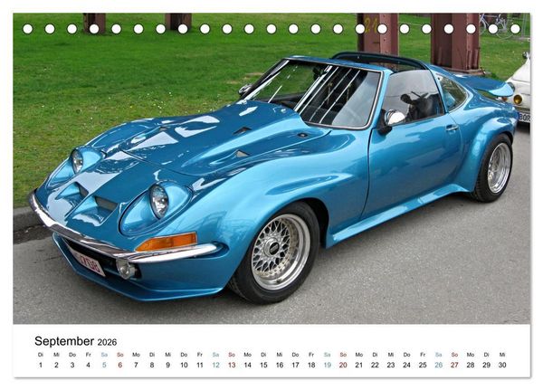 Produktbild: Autos der 70er (Tischkalender 2026 DIN A5 quer), CALVENDO Monatskalender