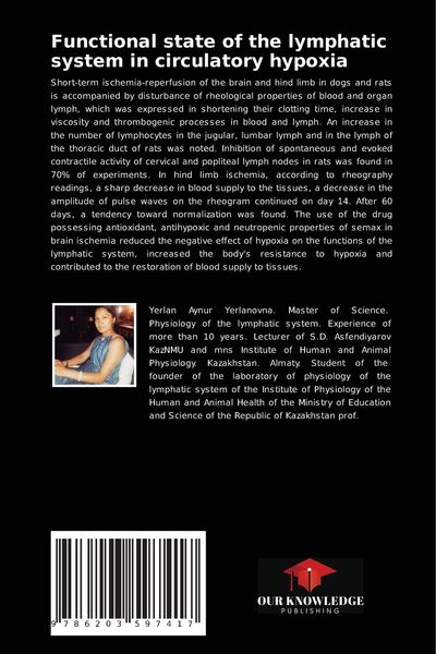 Produktbild: Functional state of the lymphatic system in circulatory hypoxia