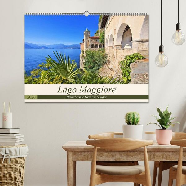 Produktbild: Lago Maggiore - Bezaubernde Orte am Ostufer (Wandkalender 2026 DIN A2 quer), CALVENDO Monatskalender