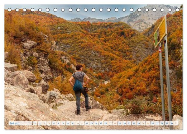 Produktbild: Abenteuer Theth - Unterwegs in den Albanischen Alpen (Tischkalender 2027 DIN A5 quer), CALVENDO Monatskalender