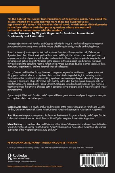Produktbild: Psychoanalytic Work with Families and Couples