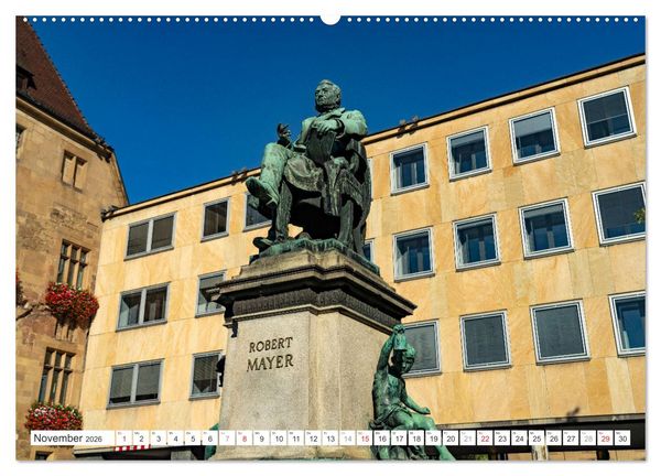 Produktbild: Baden-W&uuml;rttemberg - Heilbronn (hochwertiger Premium Wandkalender 2026 DIN A2 quer), Kunstdruck in Hochglanz