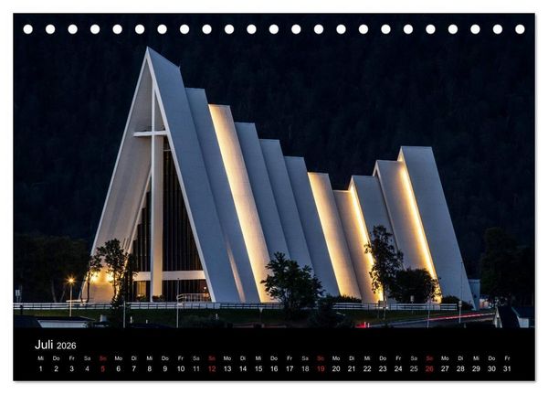 Produktbild: Erlebnis Norwegen: Narvik bis Troms&oslash; (Tischkalender 2026 DIN A5 quer), CALVENDO Monatskalender