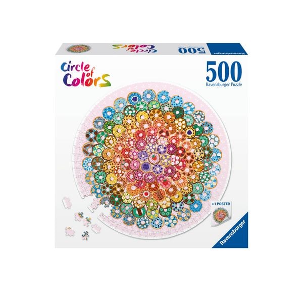 Produktbild: Erwachsenenpuzzle 500 Teile - Circle of Colors - Donuts