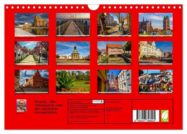 Produktbild: Wismar - Die Ostseeperle unter den deutschen Hansest&auml;dten (Wandkalender 2026 DIN A4 quer), CALVENDO Monatskalender