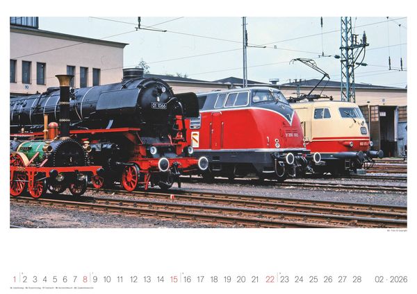 Produktbild: Eisenbahn-Nostalgie - Wandkalender im Format 42 x 29,7
