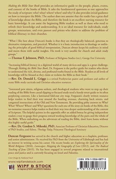 Produktbild: Making the Bible Your Book