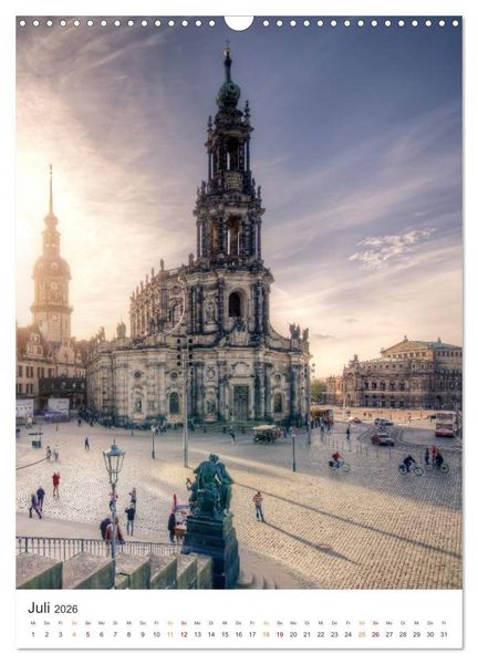 Produktbild: Highlights in Dresden (Wandkalender 2026 DIN A3 hoch), CALVENDO Monatskalender