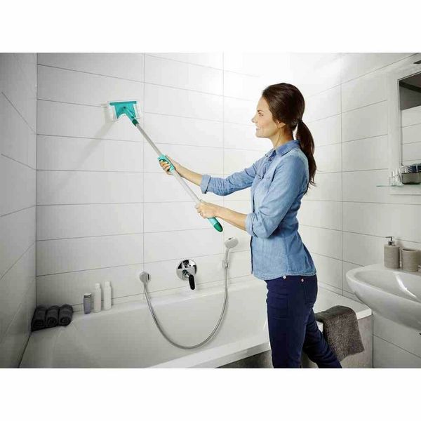 Produktbild: Leifheit Wannen/Fliesenreiniger \"Flexi Pad Evolution\" mit Teleskopstiel 41700 1St.