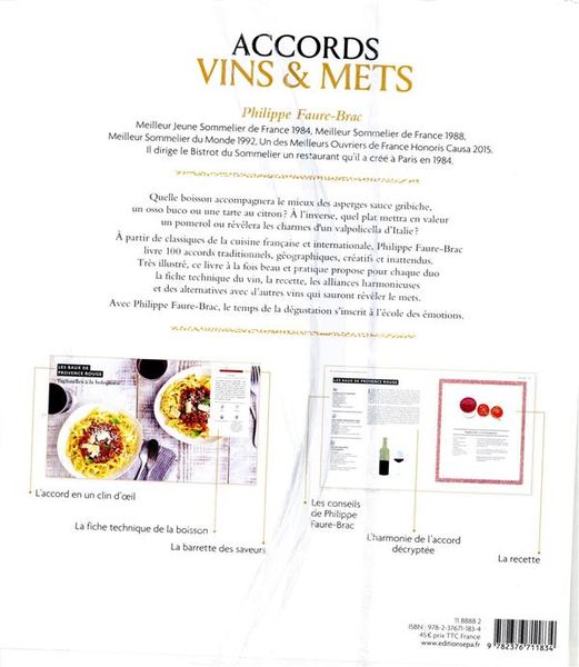 Produktbild: Accords vins et mets, selon faure
