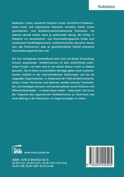 Produktbild: Antifeminismus in Bewegung
