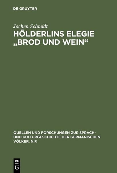 Produktbild: H&ouml;lderlins Elegie "Brod und Wein"