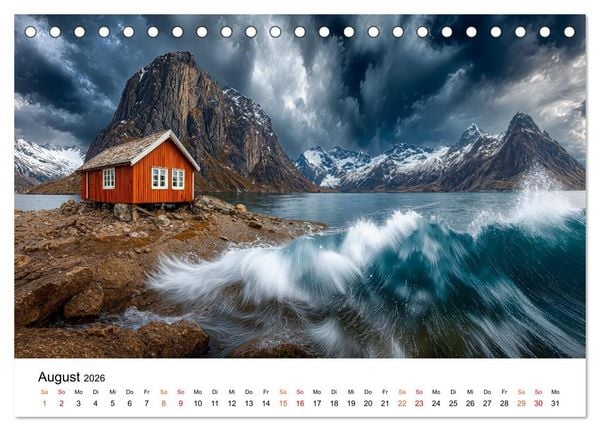 Produktbild: Lofoten - Arktische Tr&auml;ume (Tischkalender 2026 DIN A5 quer), CALVENDO Monatskalender