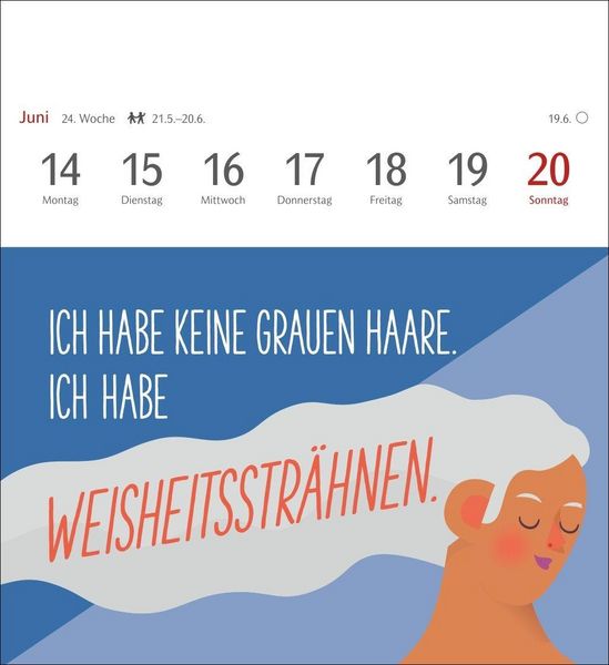 Produktbild: Der fette Vogel bricht den Ast Postkartenkalender 2027 - Wochenkalender - 53 Karten mit frechen Spr&uuml;chen