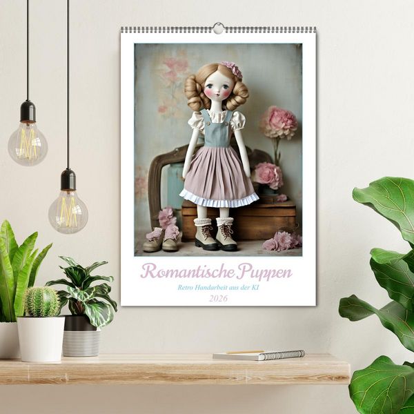 Produktbild: Romantische Puppen (Wandkalender 2026 DIN A2 hoch), CALVENDO Monatskalender