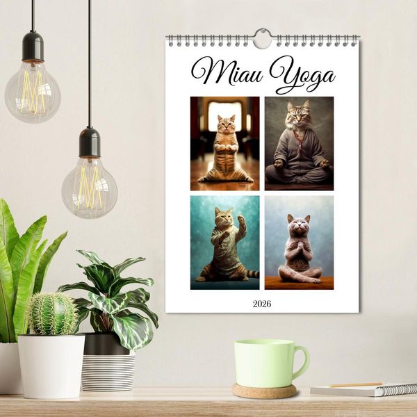 Produktbild: Miau Yoga (Wandkalender 2026 DIN A4 hoch), CALVENDO Monatskalender