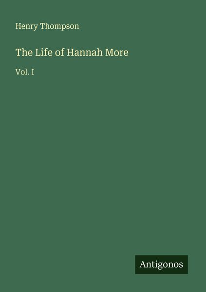 Produktbild: The Life of Hannah More