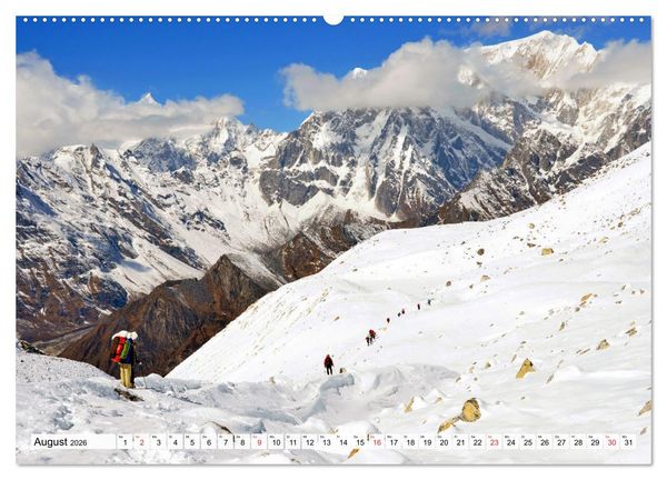 Produktbild: Grandioser Himalaya, Bergriesen in Nepal (hochwertiger Premium Wandkalender 2026 DIN A2 quer), Kunstdruck in Hochglanz