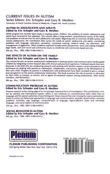 Produktbild: Social Behavior in Autism