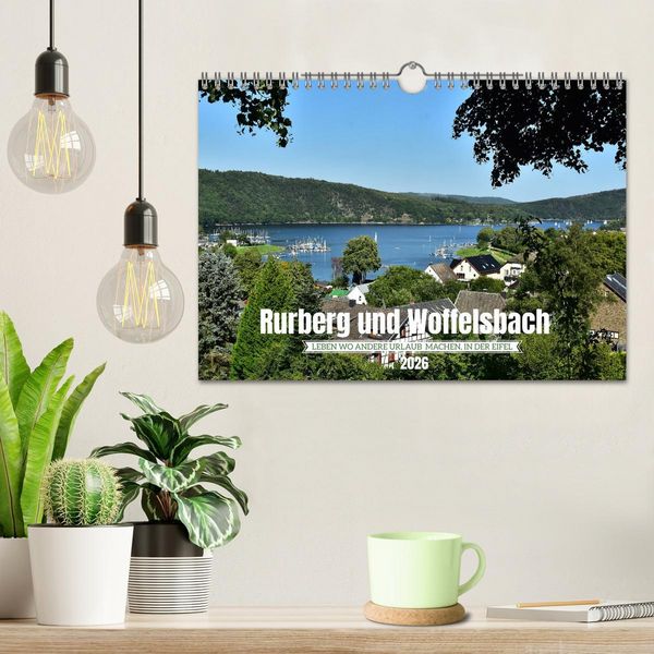 Produktbild: Rurberg und Woffelsbach - Leben wo andere Urlaub machen, in der Eifel (Wandkalender 2026 DIN A4 quer), CALVENDO Monatskalender