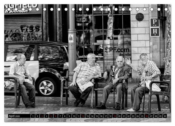 Produktbild: Streetlife Barcelona (Tischkalender 2026 DIN A5 quer), CALVENDO Monatskalender