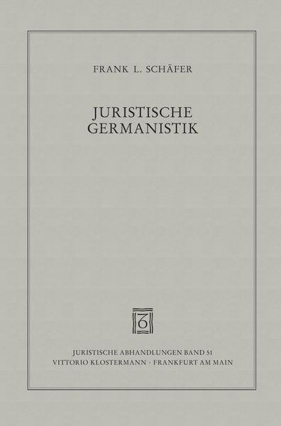 Produktbild: Juristische Germanistik