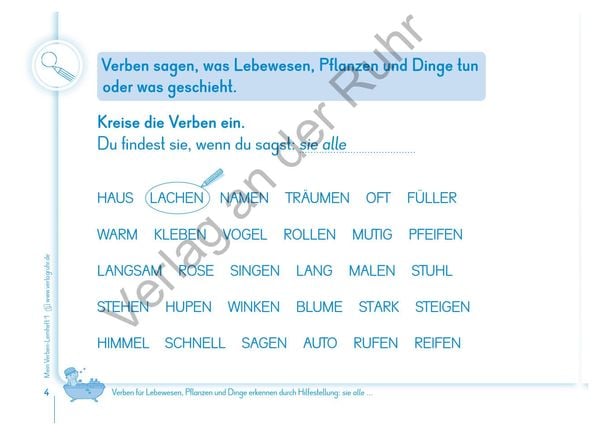 Produktbild: Mein Verben-Lernheft 1