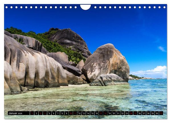 Produktbild: Trauminseln Seychellen (Wandkalender 2026 DIN A4 quer), CALVENDO Monatskalender