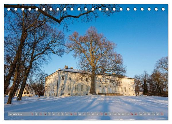 Produktbild: Schl&ouml;sser und G&auml;rten in Brandenburg (Tischkalender 2026 DIN A5 quer), CALVENDO Monatskalender