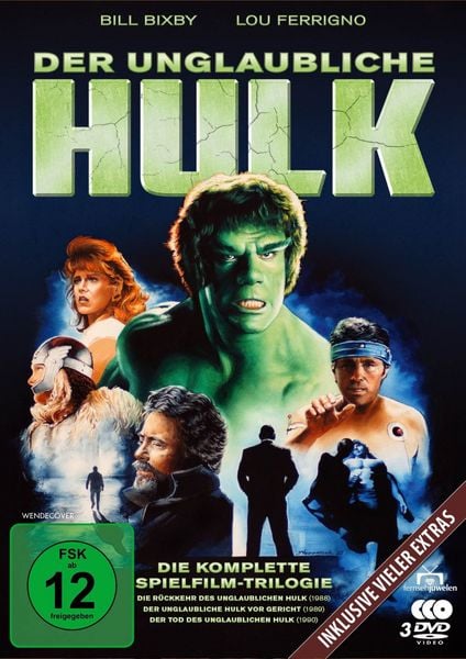 Produktbild: Der unglaubliche Hulk - Die komplette Spielfilm-Trilogie von 1988-1990 plus Extras [3 DVDs]