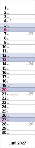 Produktbild: Streifenplaner Compact Blau 2027