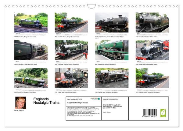 Produktbild: Englands Nostalgic Trains (Wall Calendar 2026 DIN A3 landscape), CALVENDO 12 Month Wall Calendar