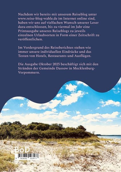 Produktbild: Reiseblog Wahle Ausgabe Oktober 2025