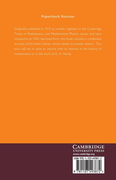 Produktbild: The General Theory of Dirichlet's Series