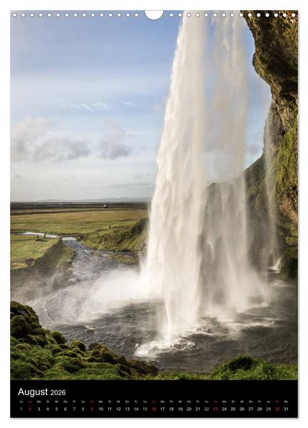 Produktbild: Island - Landschaften vom Wasser gepr&auml;gt (Wandkalender 2026 DIN A3 hoch), CALVENDO Monatskalender