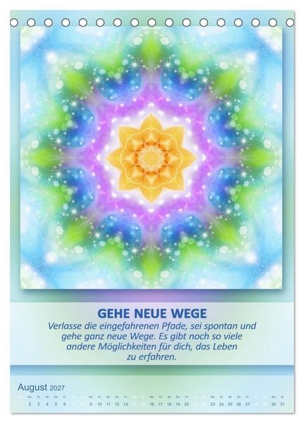 Produktbild: Light Energy Mandalas - Kalender - Vol. 2 (Tischkalender 2027 DIN A5 hoch), CALVENDO Monatskalender